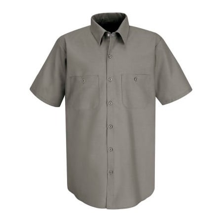 Vf Imagewear Red Kap Men's Industrial Work Shirt Short Sleeve Gray Long-3XL SP24 SP24GYSSL3XL